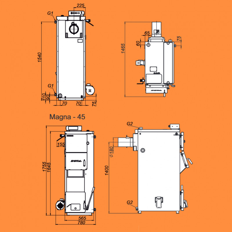 Котел отопления  ZOTA Magna 45 MAGNA45 - Вид №8