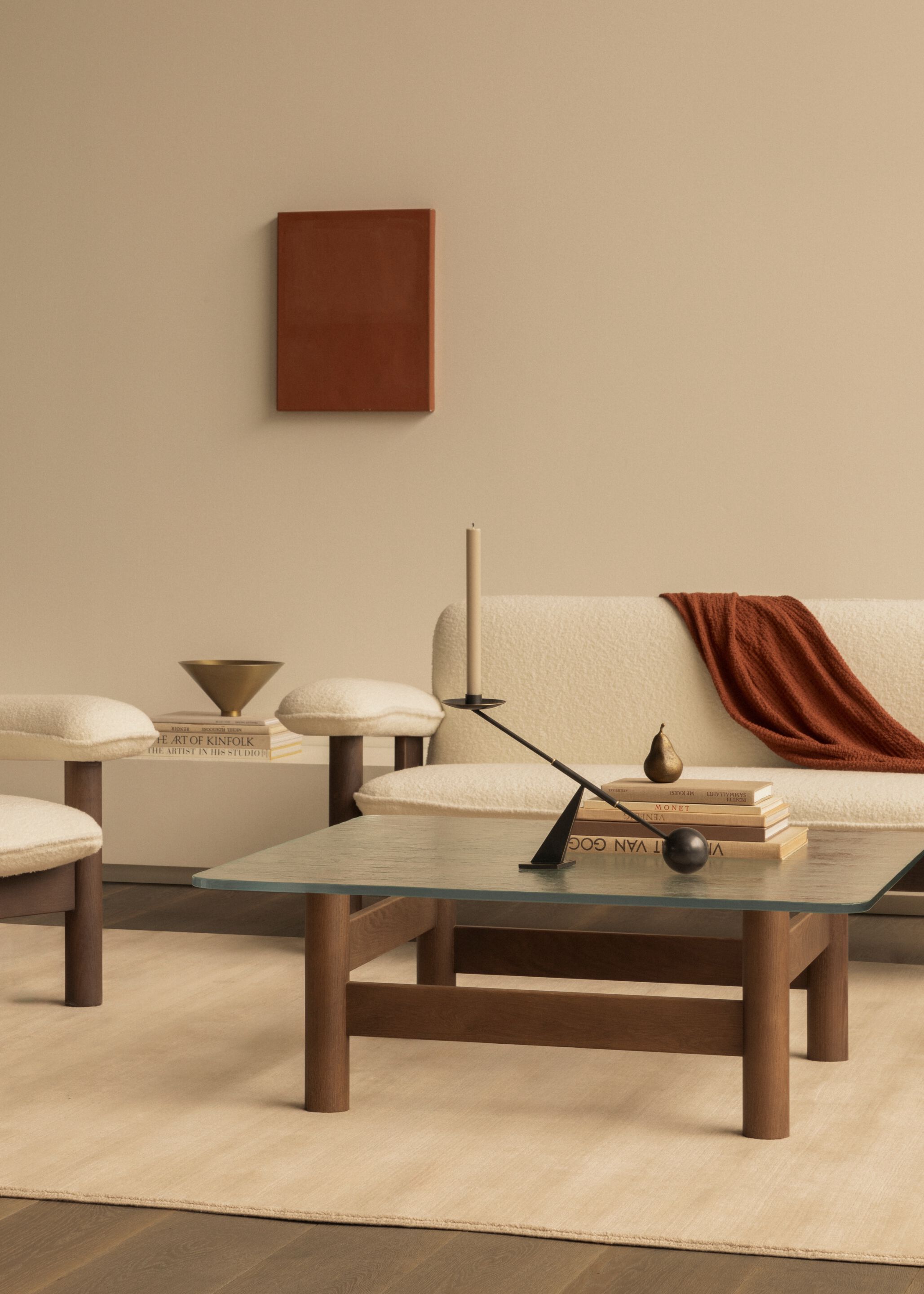 Квадратный деревянный и стеклянный журнальный столик Audo Copenhagen Бразилиа ARCH-00029274 - Вид №9
