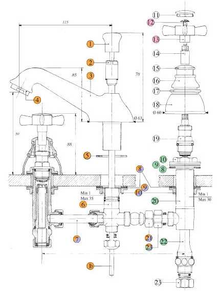 608920YY18 Смеситель Bandini Old England Santreyd - Вид №3