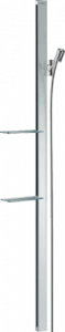 27645000 Unica Душевая штанга E 150 см со шлангом Isiflex 160 см и полками Hansgrohe
