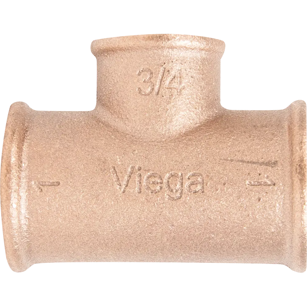 Тройник Viega 264420, внутренняя резьба, 1x3/4x1", бронза 264420 82314252 STLM-2149130  - Вид №1