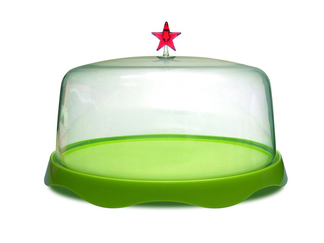 Тортовница зеленая подарочная большая Merry Tray QUALY  00-3869537 Зеленый  - Вид №1