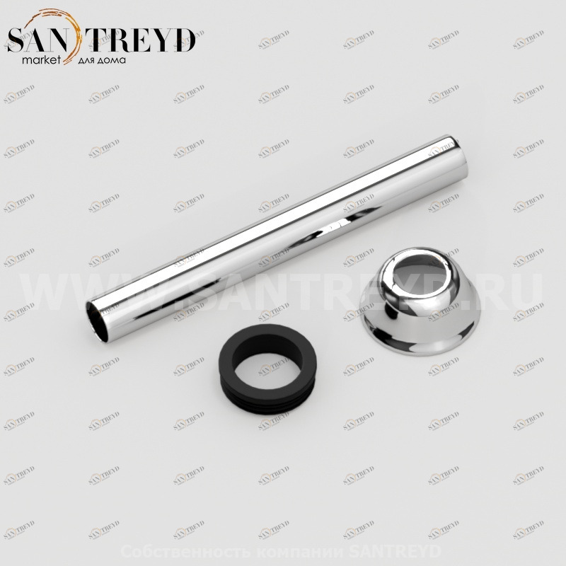 755290 Соединение для выпуска из латуни 40 мм для унитаза, цвет Хромированный Kerasan ACCESSORIES Италия