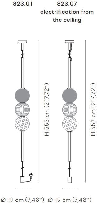 Потолочный светильник из дутого стекла VENINI Abaco ARCH-00095988 - Вид №4