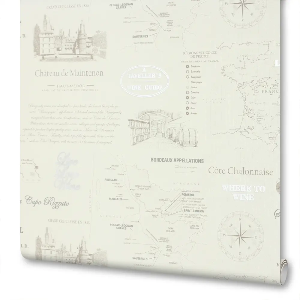 Обои флизелиновые Victoria Stenova Maps бежевые 1.06 м 998726 81980975 STLM-2037017