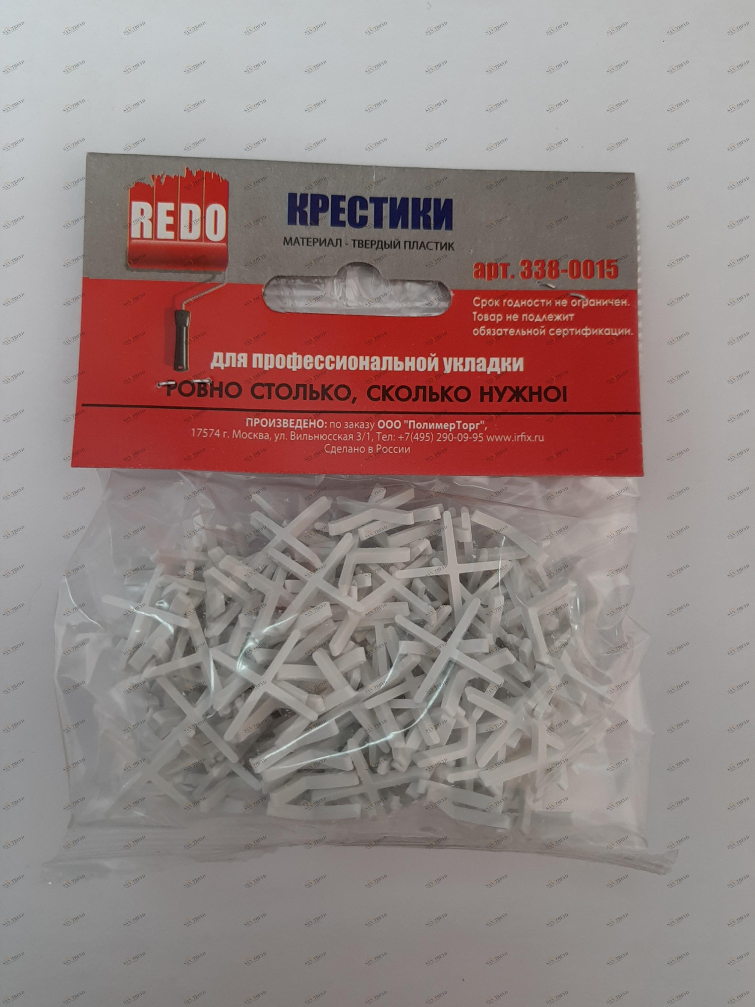 Крестики 1,5 мм для кладки плитки 200 шт REDO 2595