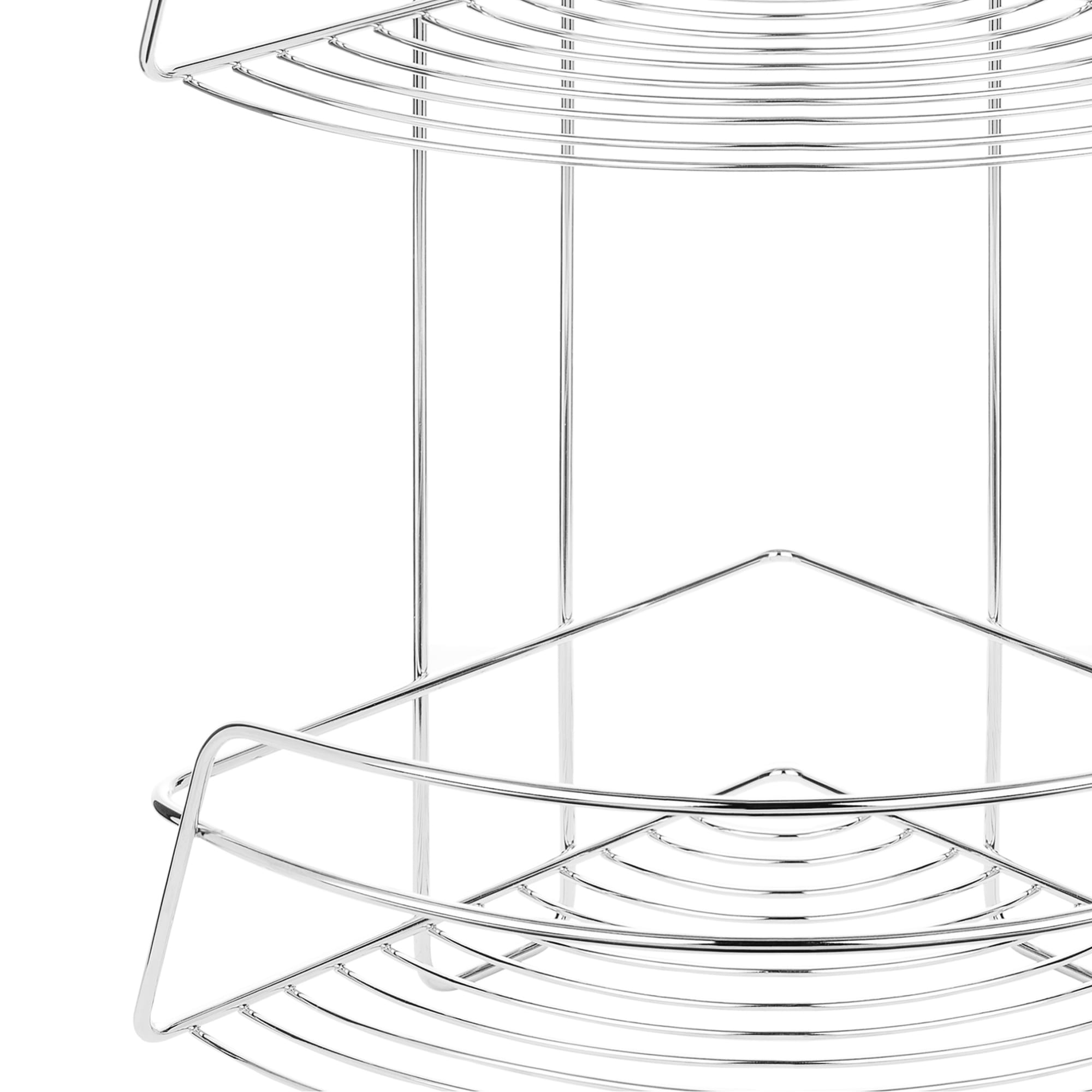 82484978 Полка двухъярусная угловая 22х22х37.5 см цвет хром Модилус Santreyd  - Вид №2