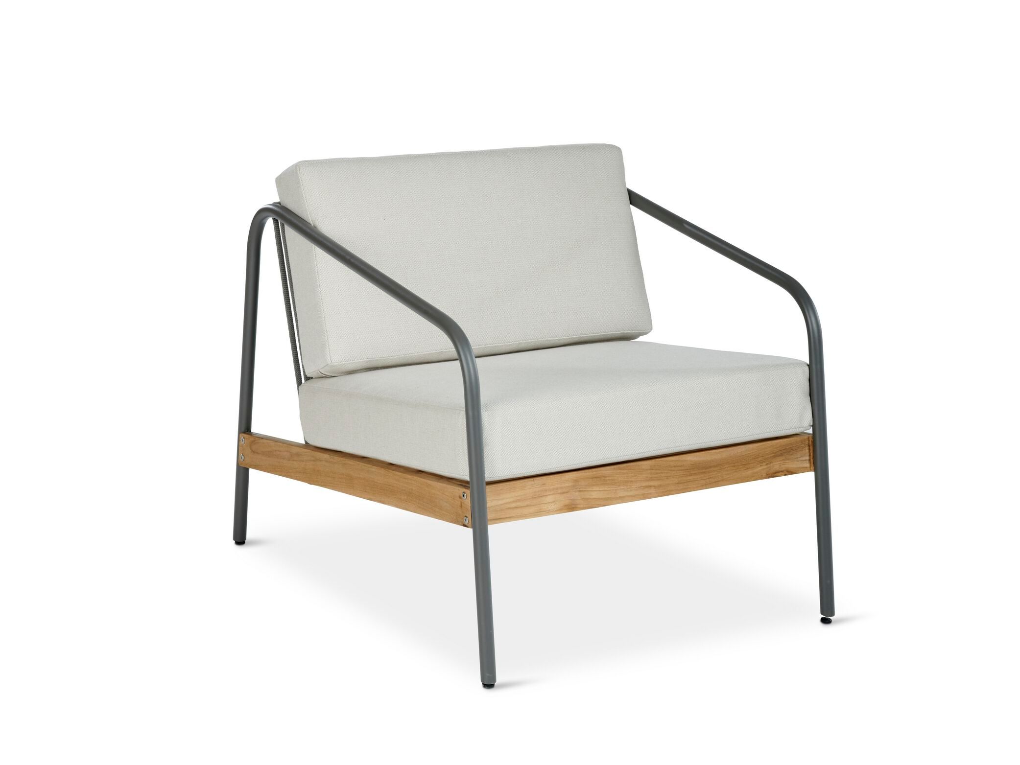 Алюминиевый и деревянный садовый стул с подлокотниками Walters North Fork ARCH-00039861