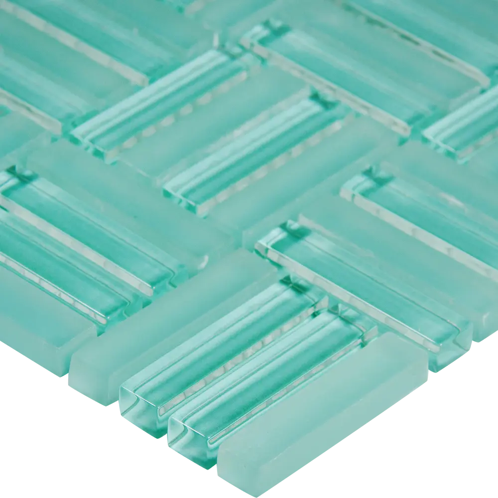 Мозаика стеклянная Artens Nesty 30x30 см цвет бирюзовый 82662011 STLM-2024965 - Вид №3