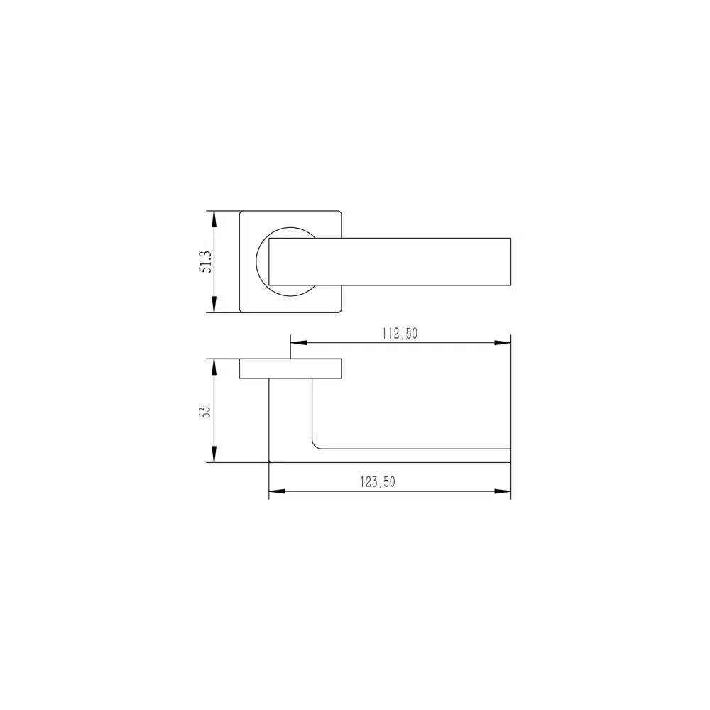 Дверная ручка на розетке Edson EDS-25-QR1 без запирания цвет хром 89456858 STLM-2144305  - Вид №4