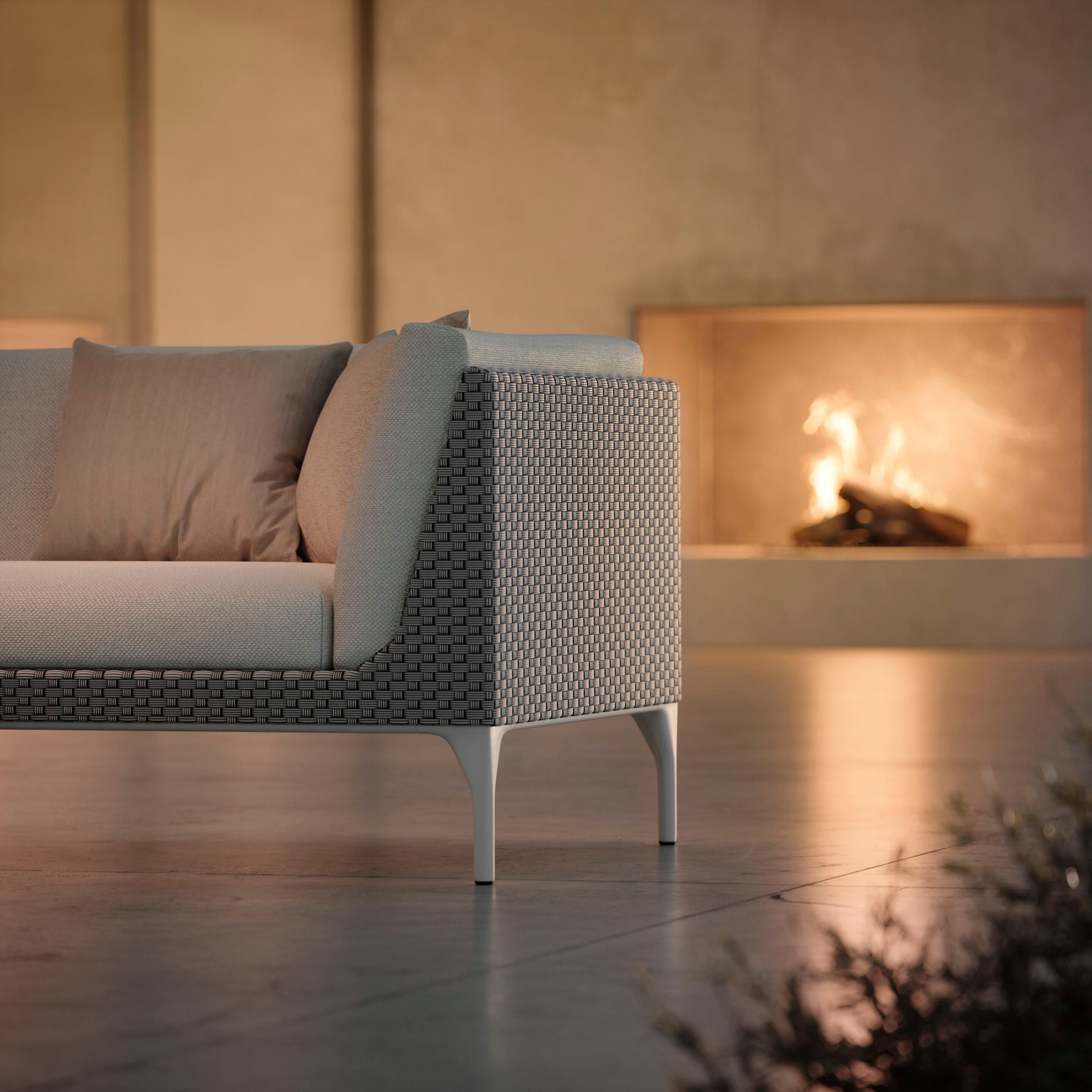 4-местный тканевый садовый диван DEDON MU ARCH-00014895 - Вид №2