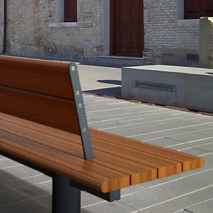 VAL1.01-MS.MD ВАЛЕНСИЯ 1, скамья парковая LAB.Space  - Вид №2