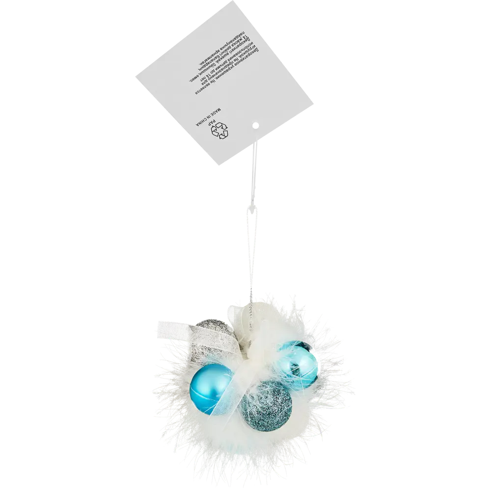 87036522 Елочная игрушка Связка шаров 8x8 цвет синий STLM-1409698 Santreyd  - Вид №2