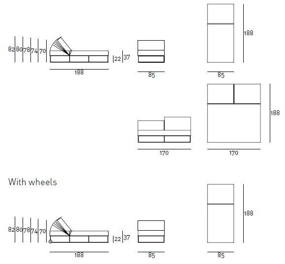 Living Divani Лежащая грядка Ile club sun-id-1458764 - Вид №5