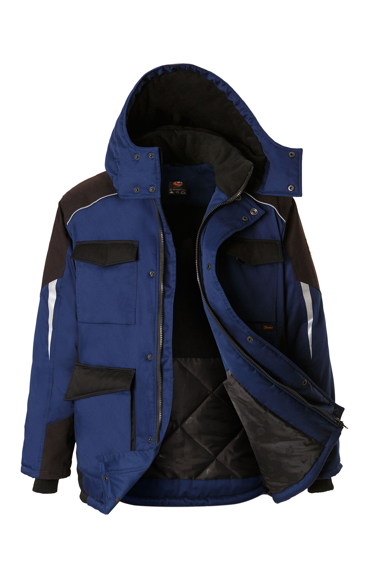 5037917 Костюм утепленный темно-синий черный STATUS  Зимняя спецодежда  размер 64-66/182-188  - Вид №4