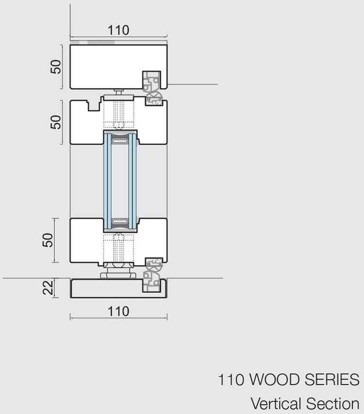 CARMINATI SERRAMENTI Деревянная поворотная дверь Skyline system sun-id-1398245 - Вид №12