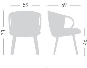 GABER Стул из ткани с подлокотниками Cucaracha sun-id-1450441 - Вид №7