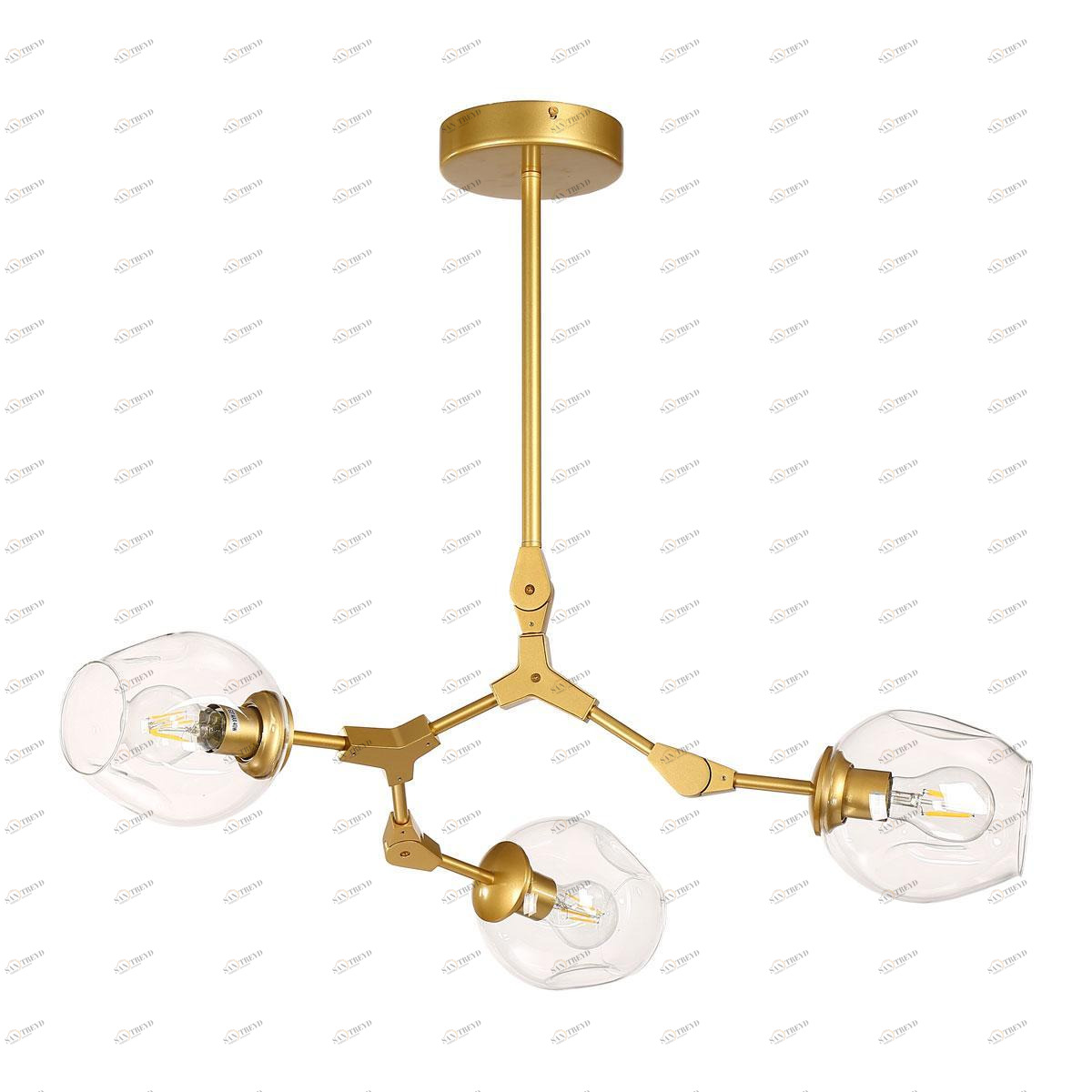 Подвесная люстра Omnilux Rozzano OML-92903-03 OMNILUX ROZZANO 279756 Золотой 
