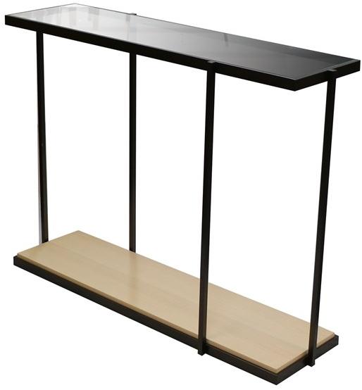 Duvivier Canapés Прямоугольная консоль с деревянными и стеклянными столешницами Rio Riocl11v1t - Вид №1