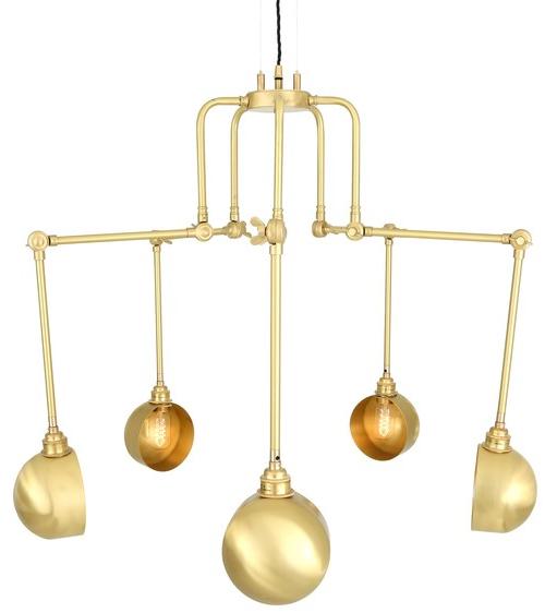 Mullan Lighting Регулируемая люстра из латуни  Mlf236  - Вид №2
