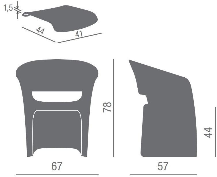 Kastel Кресло полиэтиленовое с открытой спинкой sun-id-1485076 - Вид №9