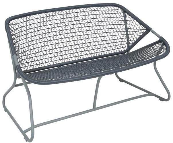 Fermob Садовая скамейка из алюминия со спинкой Sixties 1705 - Вид №2