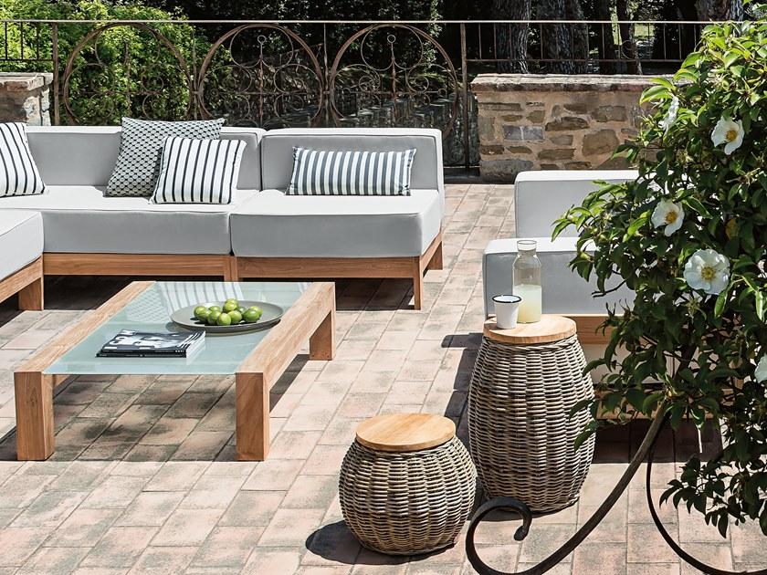 Il Giardino di Legno Круглый садовый столик из лозы Bongo Bong0471 - Вид №2