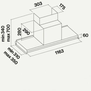 Falmec Настенная вытяжка из нержавеющей стали со встроенной подсветкой Design sun-id-1398407 - Вид №3