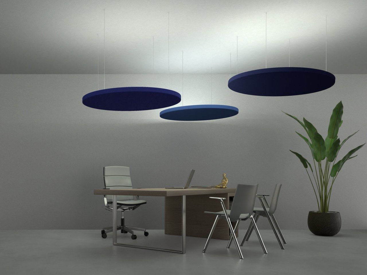 Звукопоглощающая потолочная панель Caruso Acoustic DOT ARCH-00057342