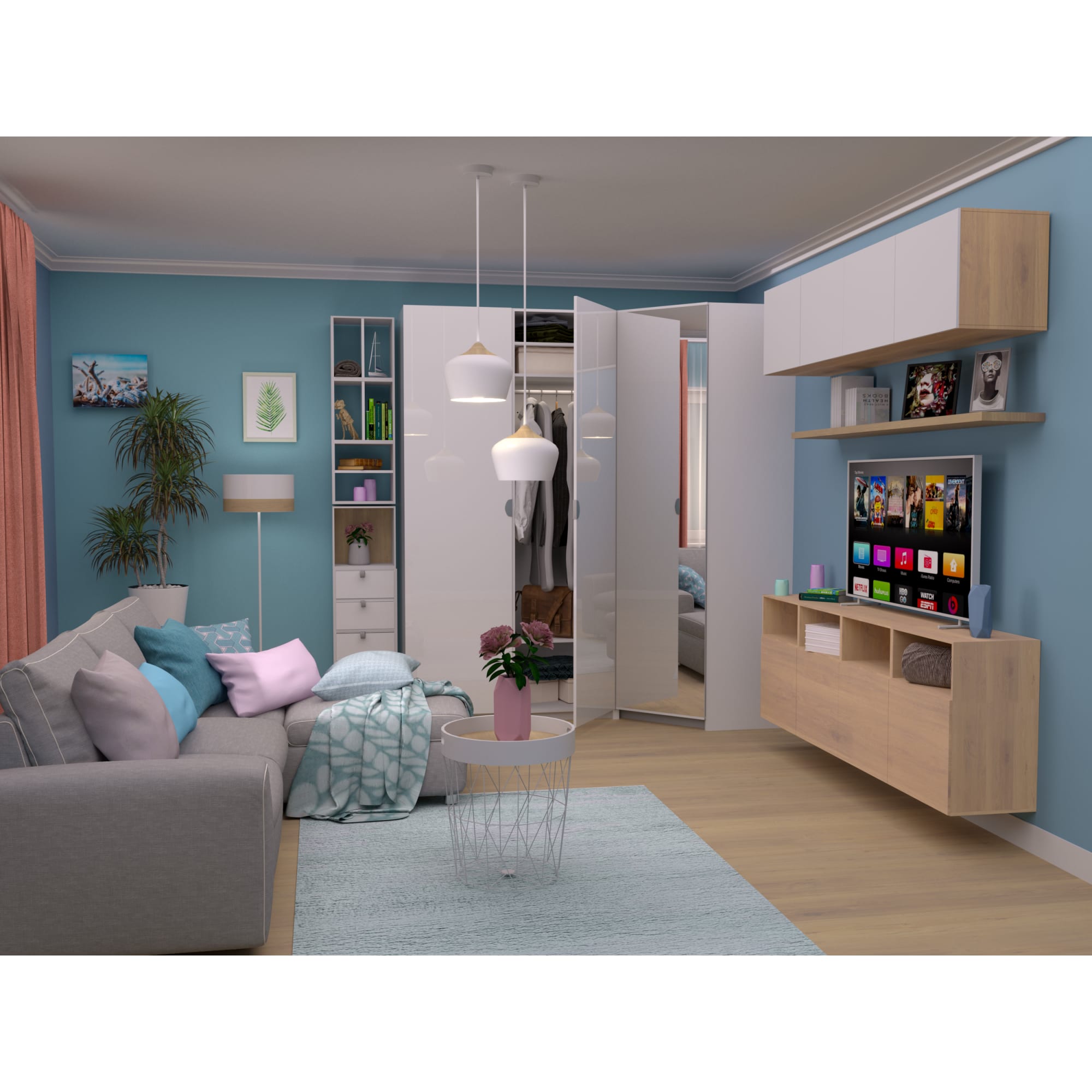 81965182 Каркас шкафа МФ 60,1x38,4x41,7 см, цвет дуб сонома Santreyd  - Вид №9