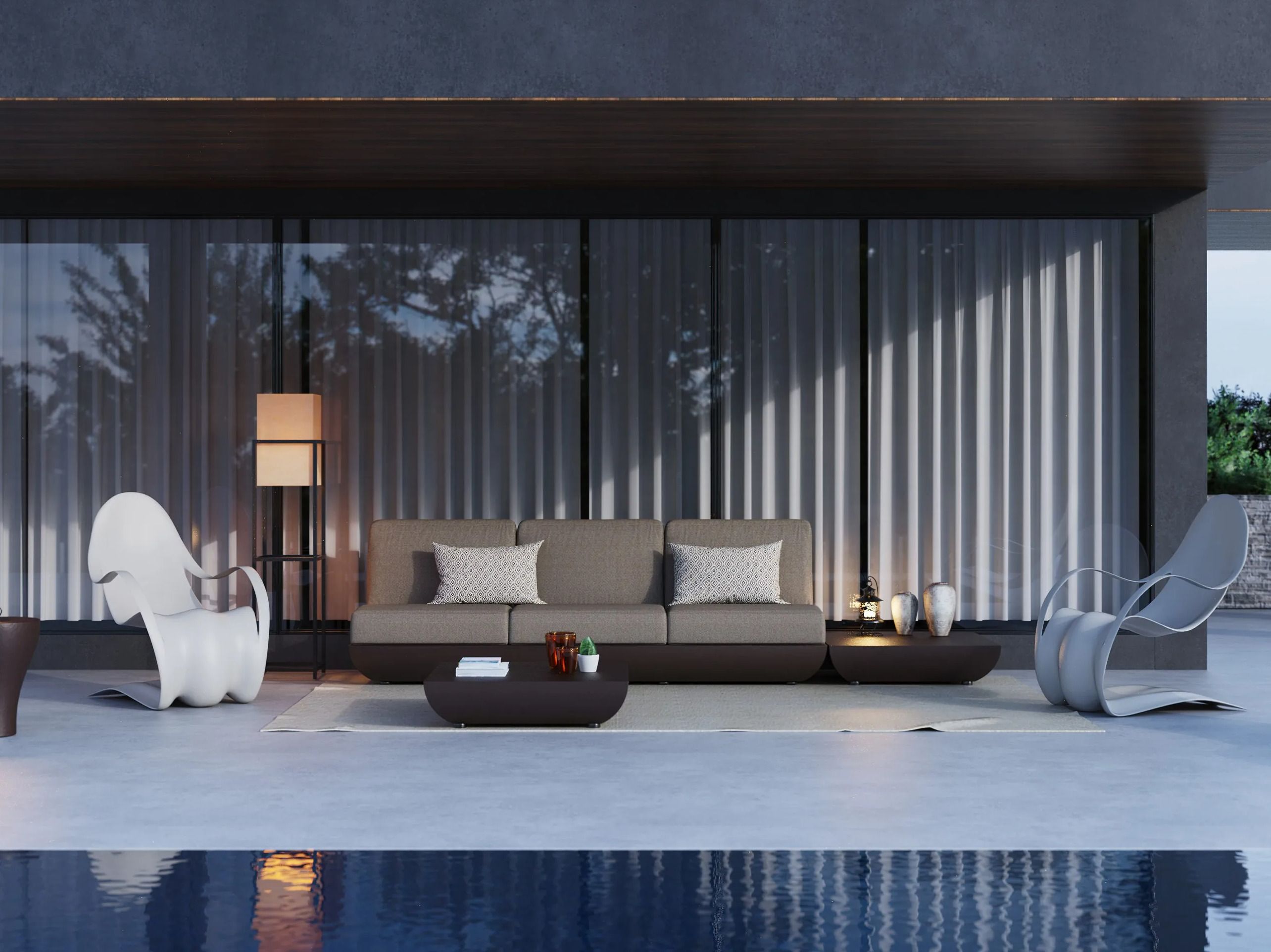 Стекловолокно садовое кресло GANSK FLEX ARCH-00001071 - Вид №2