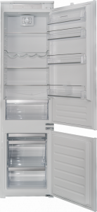 KRB 19369 Встраиваемый двухкамерный холодильник, габариты(вхшхг):193x54x54,5; перенавешиваемые двери; крепление - скользящие направляющие; антибактериальный пластик; светодиодное освещение; система автоматического размораживания холодильной камеры; систем