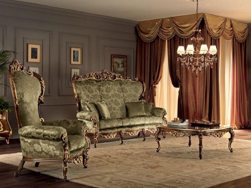 Modenese Gastone Низкий квадратный журнальный столик из массива дерева Villa venezia sun-id-1368417 - Вид №2