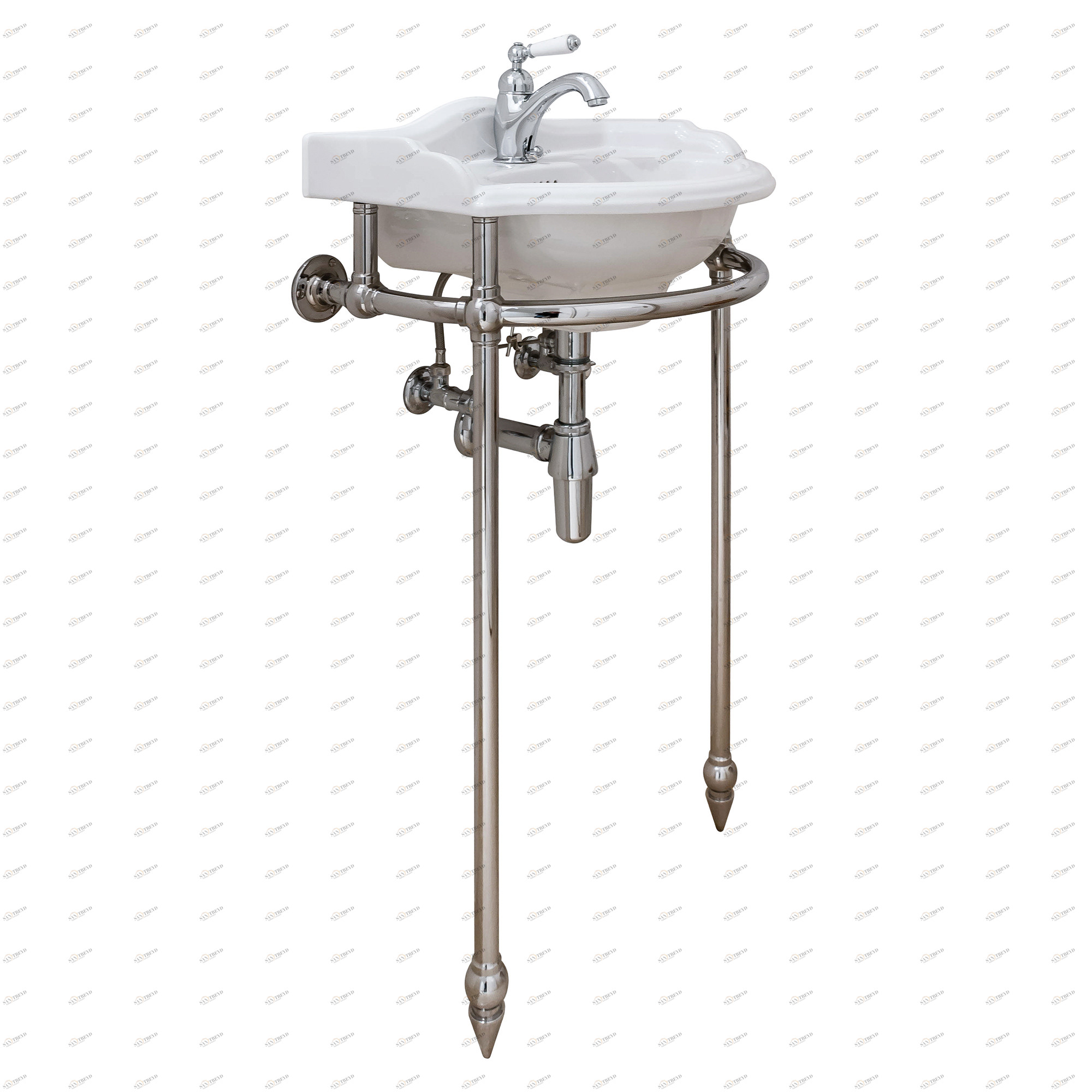 Traditional bathrooms Раковина РИЧМОНД средняя с консолью Cs-ch-063 Richmond