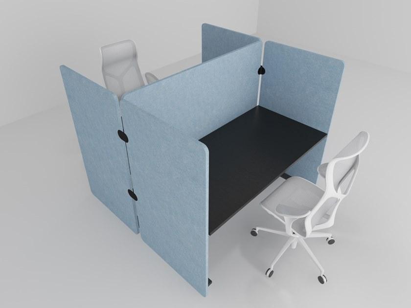 IMPACT ACOUSTIC® Отдельно стоящая модульная звукопоглощающая перегородка для офиса из переработанного пластика sun-id-1380706 - Вид №1