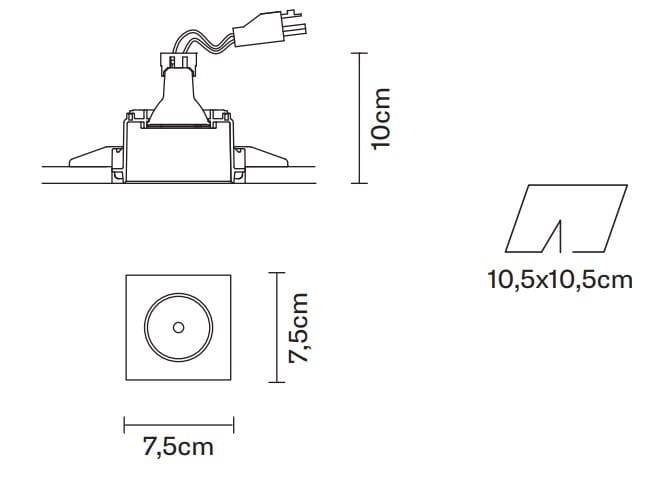 Металлический утопленный прожектор Fabbian Инструменты ARCH-00090883 - Вид №12