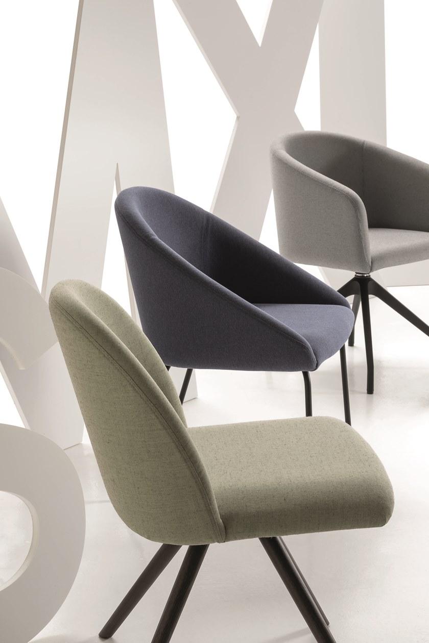 Luxy Тканевый стул на санках с подлокотниками Bloom 4blfn46, 4blfb48, 4blfc50 - Вид №6