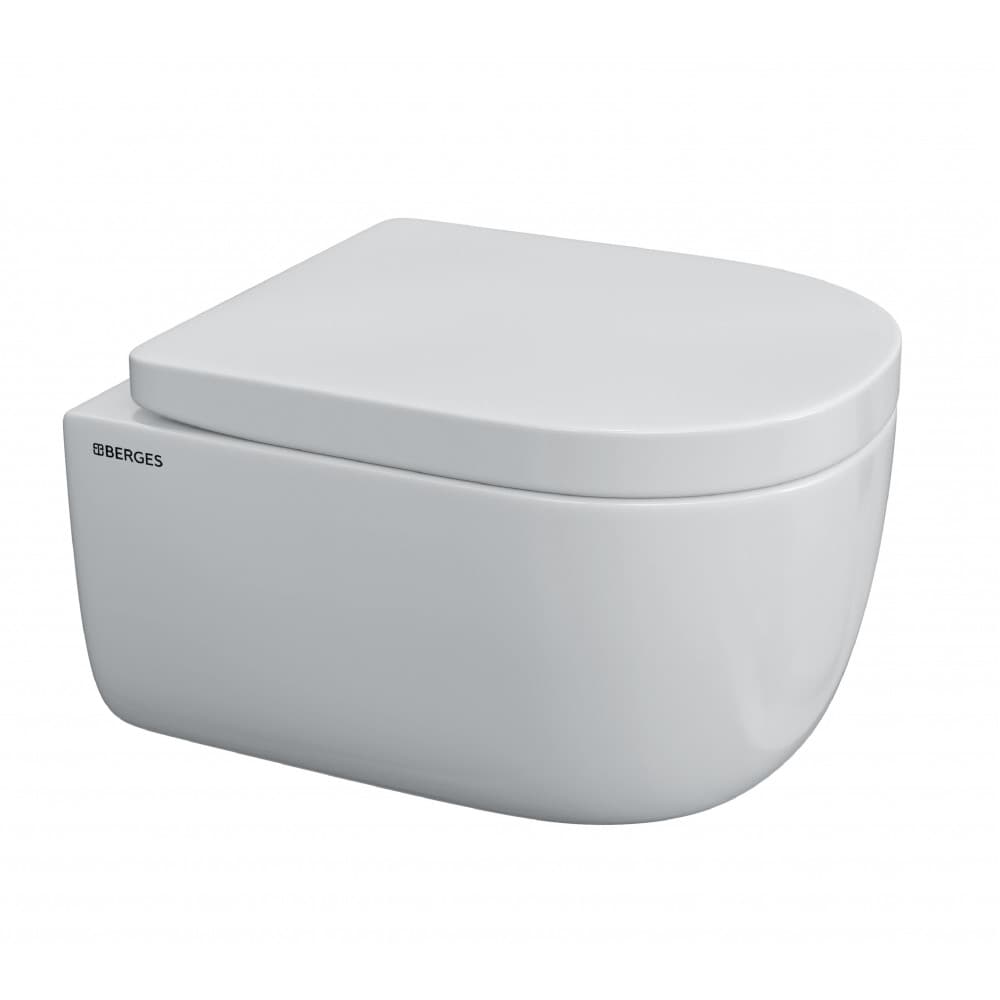 043231 Подвесной унитаз настенный Хромированный BERGES  Турция  - Вид №2