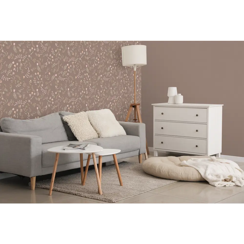 Обои флизелиновые Ateliero Лана 1.06 м коричневые At38109-08 89463179 STLM-2166613 - Вид №5