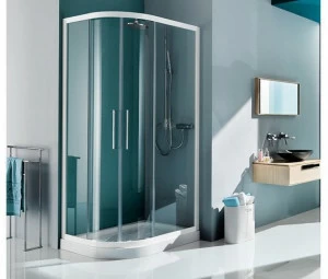 Samo Прямоугольная раздвижная душевая кабина округлой формы Eccelsa