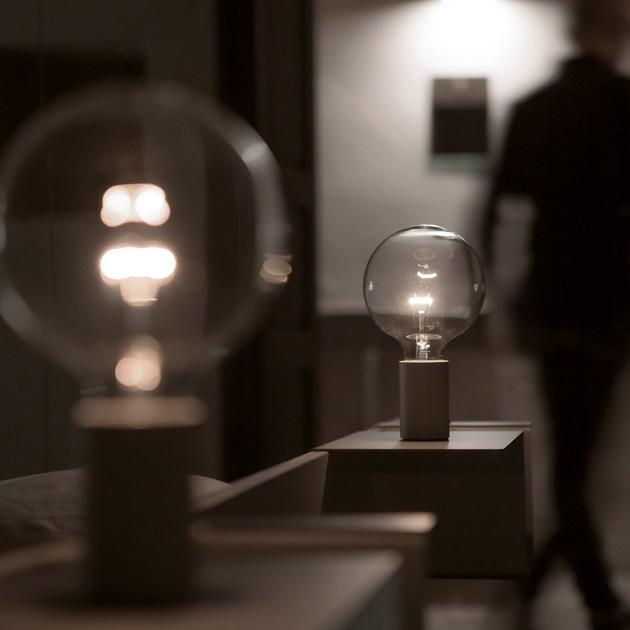 DAVIDE GROPPI Настольная лампа из металла с диммером Edison sun-id-1417961 - Вид №1