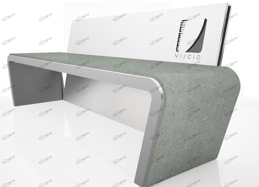 Manufatti Viscio Скамья из стали со спинкой Fio' sun-id-1418952