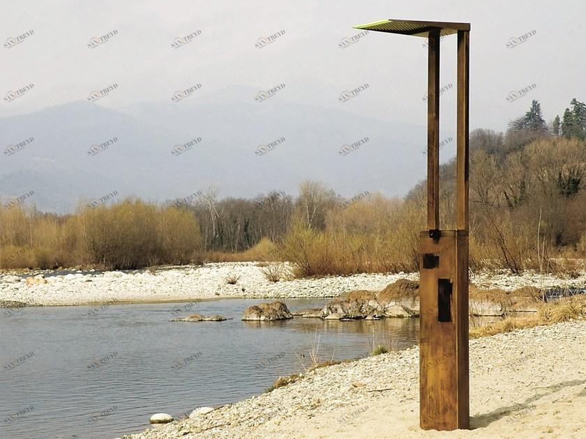 tender rain Душевая стойка из латуни напольная с ручным душем Menhir sun-id-1460105