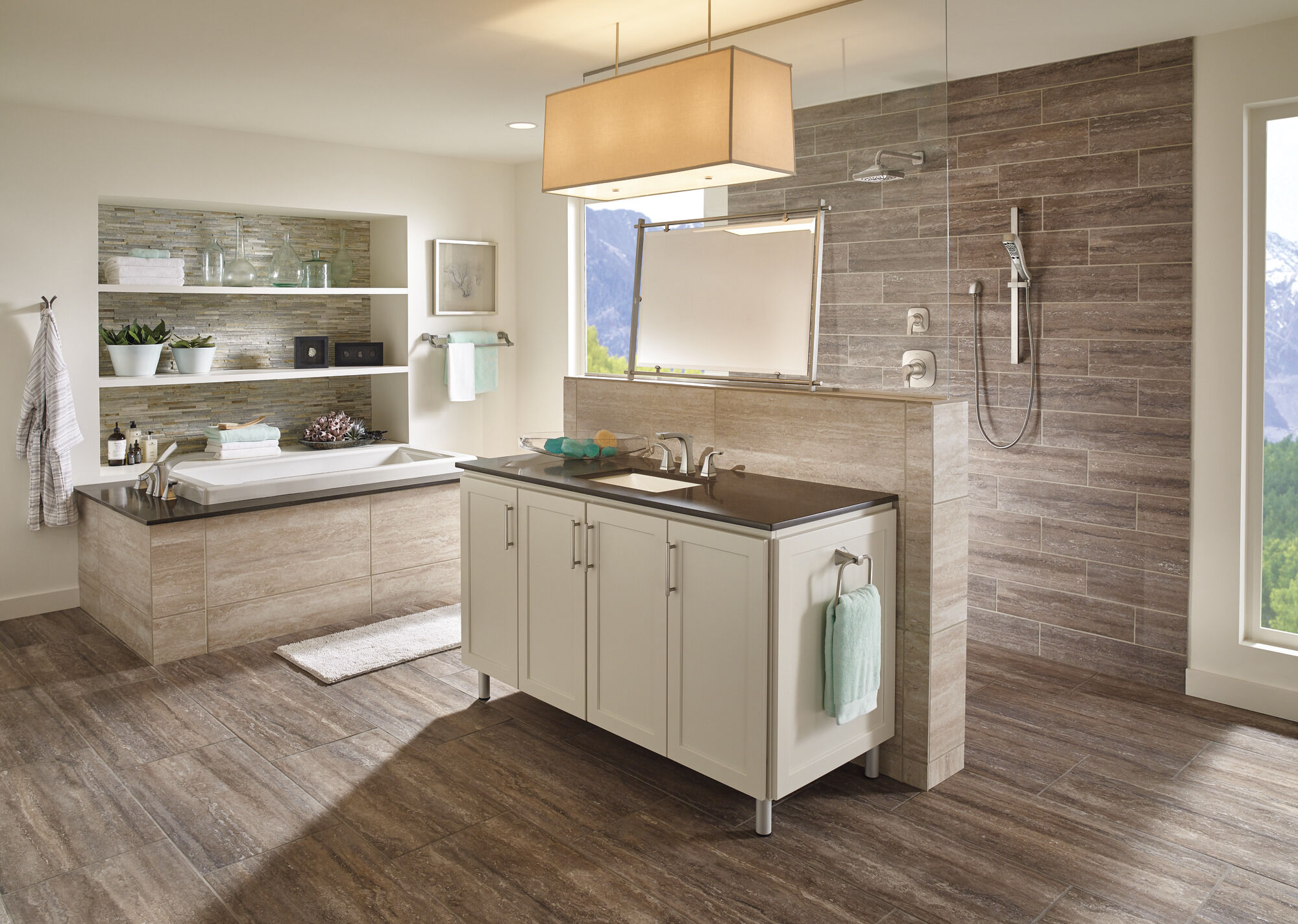 T17T252-SS Облицовка для душа H2Okinetic® серии TempAssure® 17T Delta Faucet Tesla Нержавеющая сталь - Вид №3