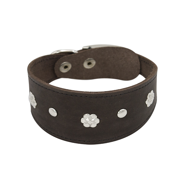 ПР0048177 Ошейник для собак Камбала 1сл 50мм 35см коричневый ZOOEXPRESS 