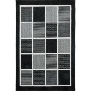 Ковер полипропилен Fenix 20426/993 160х230 см цвет черный/белый 82928278 STLM-2104456