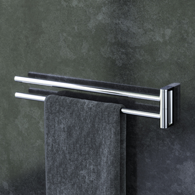 A5032664 Двойная вешалка-вертушка для полотенец 38 см хром шт AM.PM Inspire