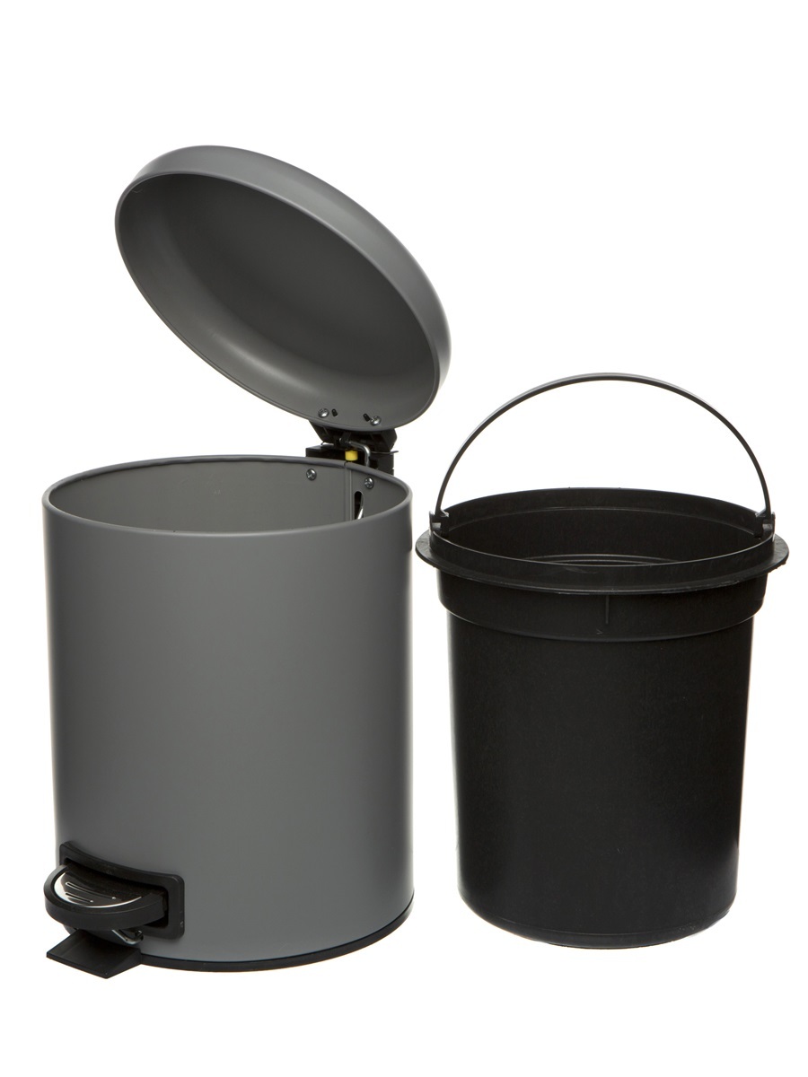 Вёдра с педалью и крышкой Pavo 5L Grey NAVAKO 11537 - Вид №2