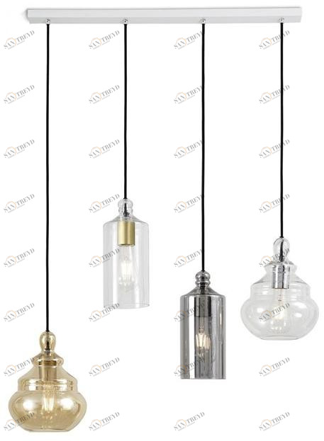 Miloox Подвесной светильник с прямым светом в стекле  1744.40 