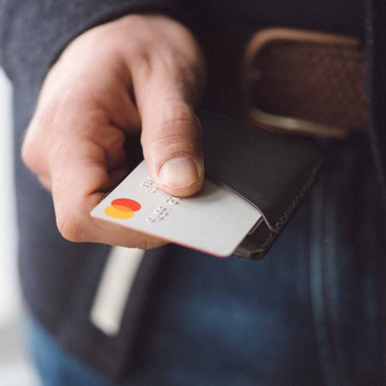 W110CHAR Визитница Winston - Темно-серый Wingback  - Вид №3